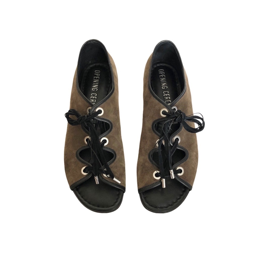 Opening Ceremony Juniper Suede Laced Sandals